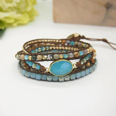 The Positivity Amazonite Wrap Bracelet-Your Soul Place